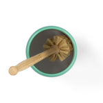 BRITISH COLOUR STANDARD Enamel Toliet Brush Holder & Brush in Tropic Turquoise