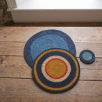 NEW! BRITISH COLOUR STANDARD Seagrass Serving Mat 14.9 " in Pompadour / Midnight