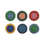 NEW! BRITISH COLOUR STANDARD Seagrass Serving Mats 14.9 " - Mixed Set of 6