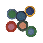 NEW! BRITISH COLOUR STANDARD Seagrass Serving Mats 14.9 " - Mixed Set of 6