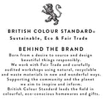 BRITISH COLOUR STANDARD Seagrass Coaster, 4.5" D - Midnight Blue / Tuscan Yellow