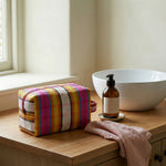 BRITISH COLOUR STANDARD - Eco Woven Wash Bag in Indian Yellow and Magenta