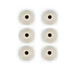 BRITISH COLOUR STANDARD Thin Taper Candleholder in Pearl White  - Set of 6