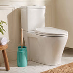 BRITISH COLOUR STANDARD Enamel Toliet Brush Holder & Brush in Tropic Turquoise