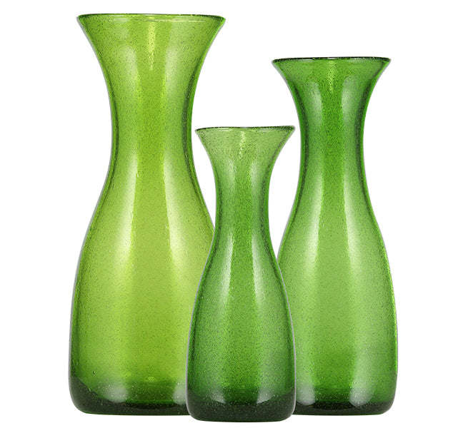 BRITISH COLOUR STANDARD - 23.5cm H / 9.25'' Apple Green Handmade Glass Carafe 0.50 Clt / 0.5 Quart