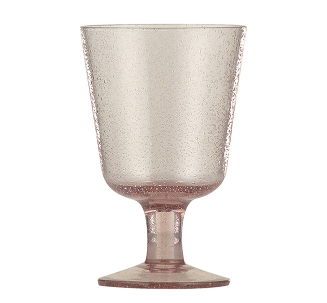 BRITISH COLOUR STANDARD - 13.5 cm H / 5.25'' Old Rose Handmade Wine Glass