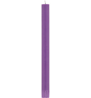 BRITISH COLOUR STANDARD - 25cm / 10'' H Doge Purple Eco Dinner Candles, Gift Box of 6