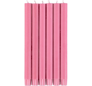 BRITISH COLOUR STANDARD - 25cm / 10'' H Neyron Rose Eco Dinner Candles, 25 per pack