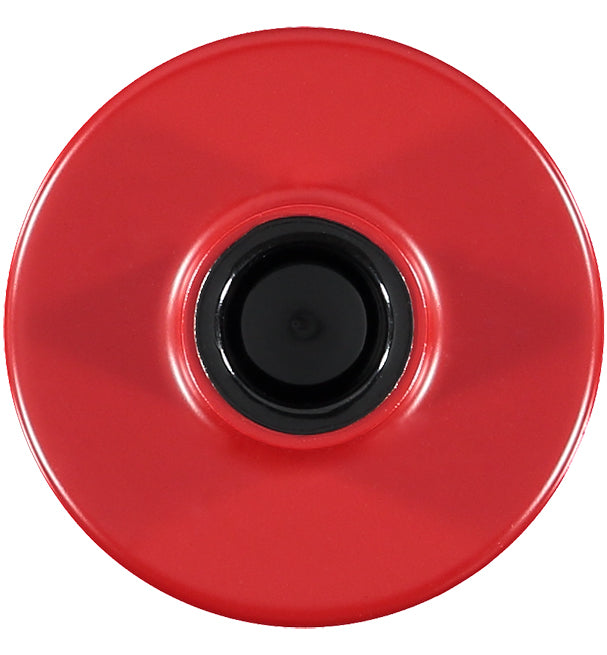 BRITISH COLOUR STANDARD - 8.5cm D / 3.75'' D  Small Oriental Red Candleholder