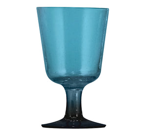 BRITISH COLOUR STANDARD - 13.5 cm H / 5.25'' Mineral Blue Handmade Wine Glass