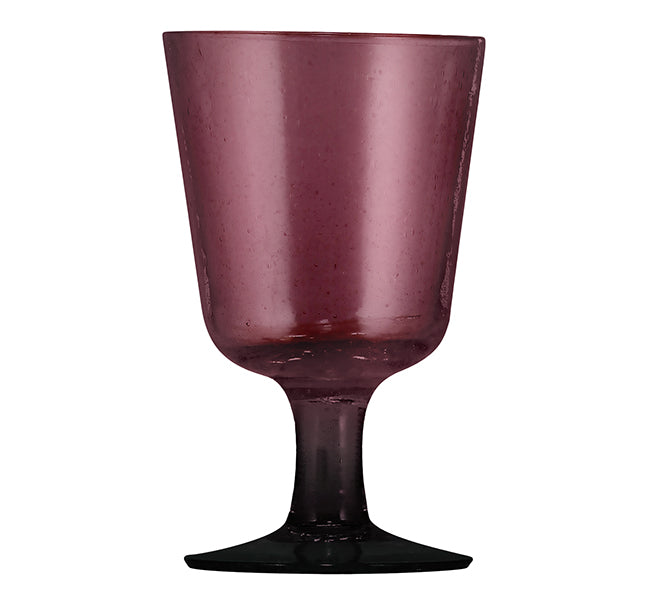 BRITISH COLOUR STANDARD - 13.5 cm H / 5.25'' Garnet Handmade Wine Glass