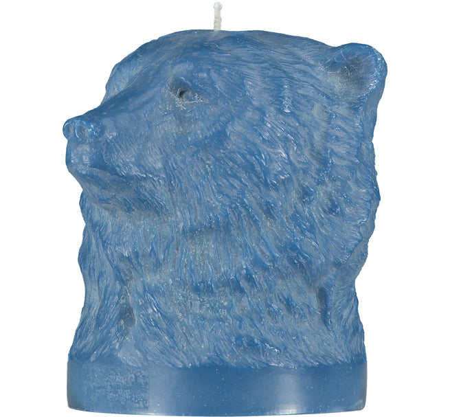 BRITISH COLOUR STANDARD - Saxe Blue Bear Head, Eco Candle