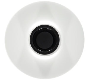 BRITISH COLOUR STANDARD - 8.5cm D / 3.75'' D  Small Pearl White Candleholder