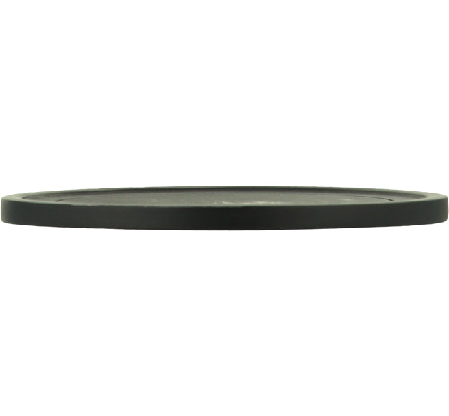 BRITISH COLOUR STANDARD - 14.5 cm D / 5.5'' D - Large Metal Candle Plate - Jet Black