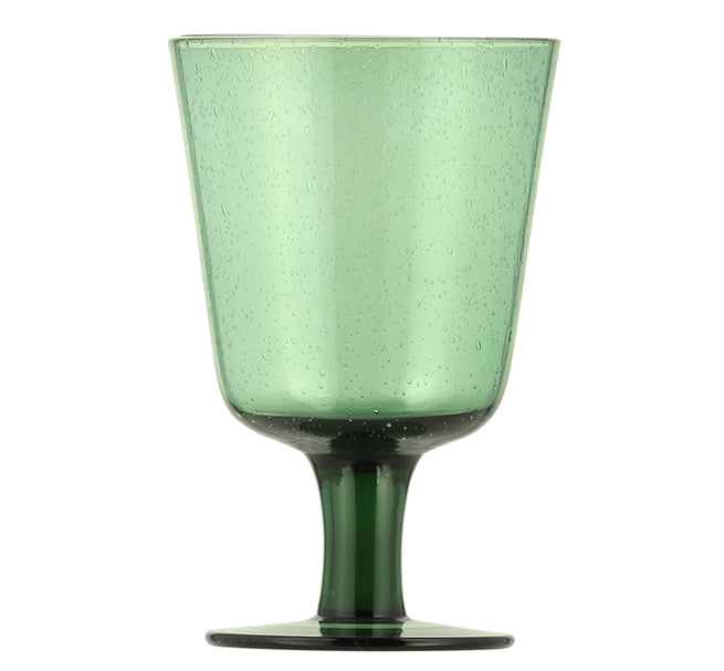 BRITISH COLOUR STANDARD - 13.5 cm H / 5.25'' Jade Green Handmade Wine Glass