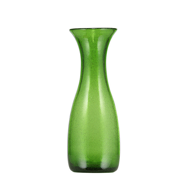 BRITISH COLOUR STANDARD - 23.5cm H / 9.25'' Apple Green Handmade Glass Carafe 0.50 Clt / 0.5 Quart