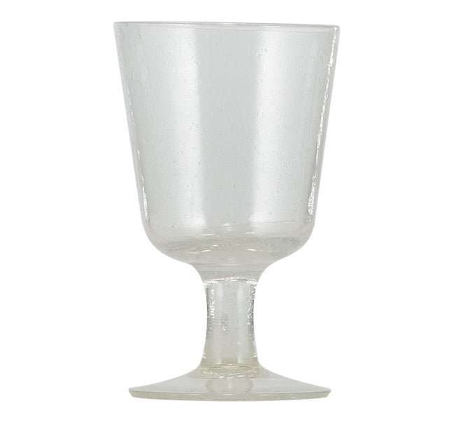 BRITISH COLOUR STANDARD - 13.5 cm H / 5.25'' Pearl White Handmade Wine Glass