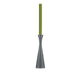 BRITISH COLOUR STANDARD - 25cm H / 9.8'' H  Tall Gunmetal Grey Wooden Candle Holder