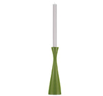 BRITISH COLOUR STANDARD - 25cm H / 9.8'' H  Tall Olive Green Candleholder