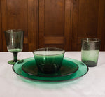 BRITISH COLOUR STANDARD - Jade Green Handmade Small Plate x 3