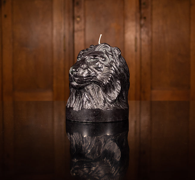 BRITISH COLOUR STANDARD - Jet Black Lion Head, Eco Candle