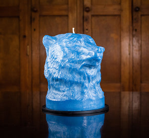 BRITISH COLOUR STANDARD - Saxe Blue Bear Head, Eco Candle