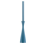 BRITISH COLOUR STANDARD - 25cm H / 9.8'' H  Tall Petrol Blue Wooden Candle Holder