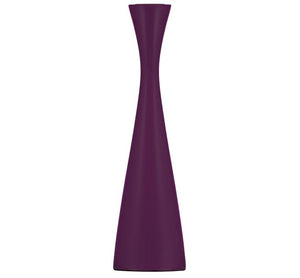 BRITISH COLOUR STANDARD - 25cm H / 9.8'' H  Tall Doge Purple Wooden Candle Holder