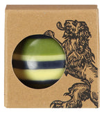 BRITISH COLOUR STANDARD - Large Striped Ball Candle - Olive, Indigo & Jasmine