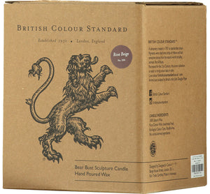 BRITISH COLOUR STANDARD - Willow Grey Bear Head, Eco Candle