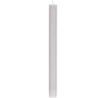 BRITISH COLOUR STANDARD - 25cm / 10'' H Gull grey Eco Dinner Candles, Gift Box of 6