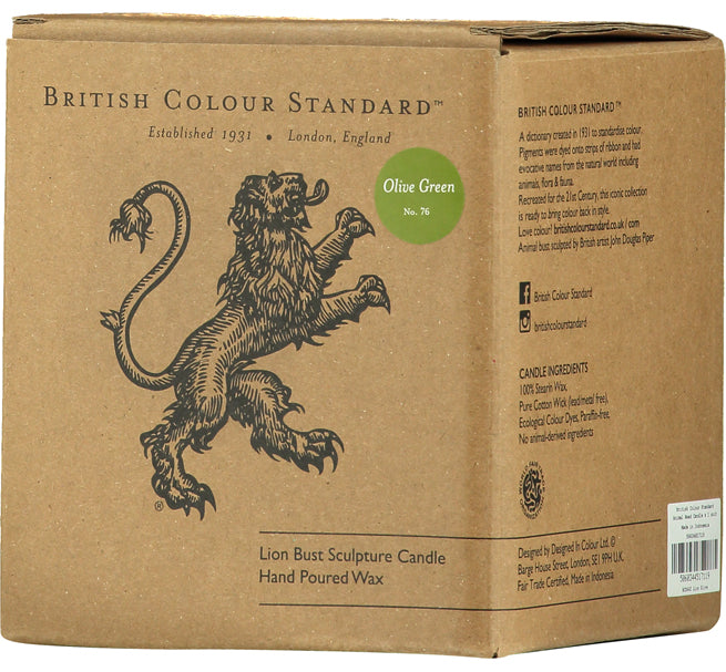 BRITISH COLOUR STANDARD - Neyron Rose Lion Head, Eco Candle